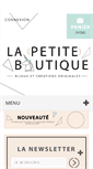 Mobile Screenshot of lapetiteboutiqueparis.fr