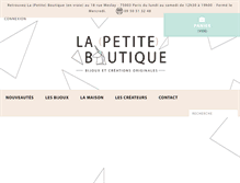 Tablet Screenshot of lapetiteboutiqueparis.fr